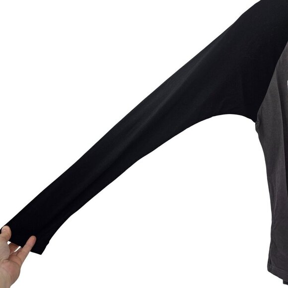 Daydreamer Def Leppard Pyromania Raglan Tee T-Shirt Gray Women’s Size S Boho - Picture 5 of 10